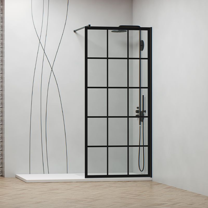 mampara para baño tipos de cristal