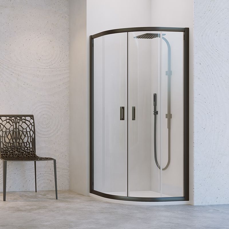 mampara para baño tipos de cristal