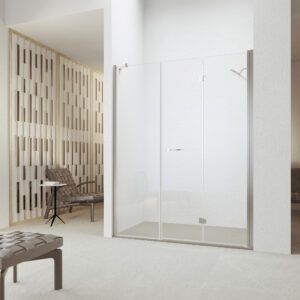 MAMPARA DUCHA FRONTAL PLEGABLE MODELO LUGA