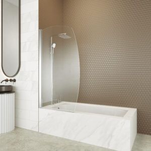 MAMPARA BAÑERA FRONTAL ABATIBLE MODELO MILOS