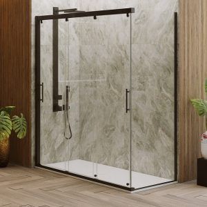 MAMPARA DUCHA ANGULAR CORREDERA MODELO COLUMBIA