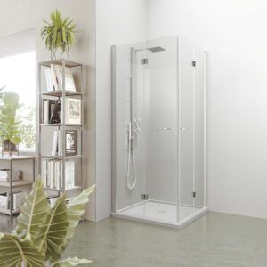 MAMPARA DUCHA ANGULAR PLEGABLE MODELO LENA