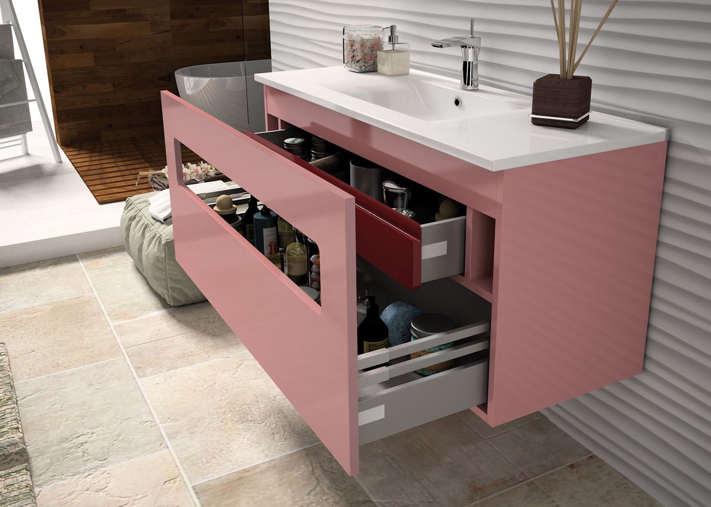 Mueble de Baño organizador de cajones Mueble de Baño organizador de cajones