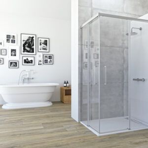 MAMPARA DUCHA ANGULAR CORREDERA MODELO ASTRO
