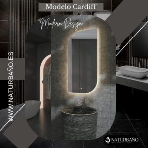 ESPEJO LED ELÍPTICO MODELO CARDIFF