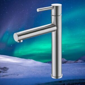 GRIFO DE LAVABO DE CAÑO ALTO SERIE MOSCÚ