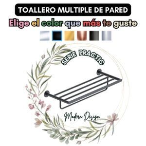 TOALLERO MULTIPLE DE PARED SERIE PRACTIC
