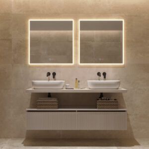 ESPEJO LED CUADRADO MODELO BOSTON