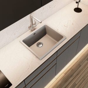 FREGADERO DE COCINA DELUXE PARA MUEBLE DE 60CM MODELO PREMIER 550