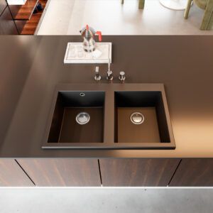 FREGADERO DE COCINA DELUXE PARA MUEBLE DE 90CM MODELO SELECT 860
