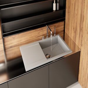 FREGADERO DE COCINA DELUXE PARA MUEBLE 90CM MODELO SUPREME 880