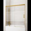 MAMPARA DE BAÑERA ORO CEPILLADO 1 FIJO + 1 CORREDERA MODELO BASIC - Thumbnail Image 2