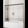 MAMPARA DE BAÑERA TITANIO 2 FIJOS + 2 CORREDERAS MODELO BASIC - Thumbnail Image 2